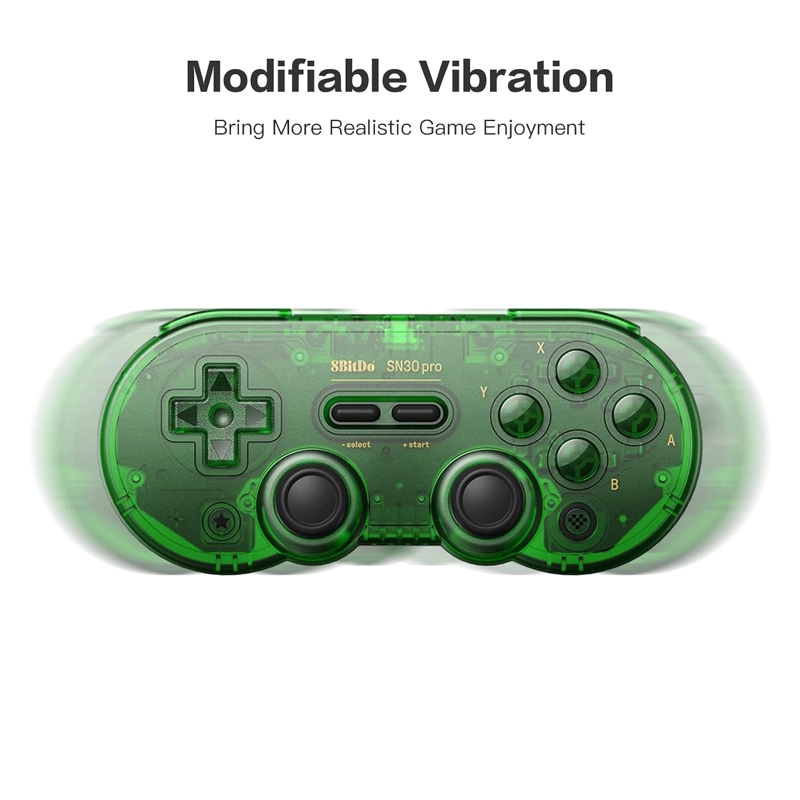 8BITDO SN30 PRO - GREEN,SWITCH WIRELESS BLUETOOTH GAME CONTROLLER GAMEPAD - 3