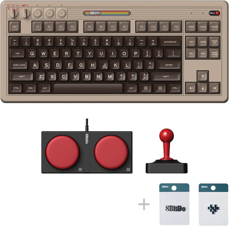 8BITDO TECLADO MECANICO RETRO DE 87 TECLAS PARA PC Y ANDROID - EDICION C64 - 2