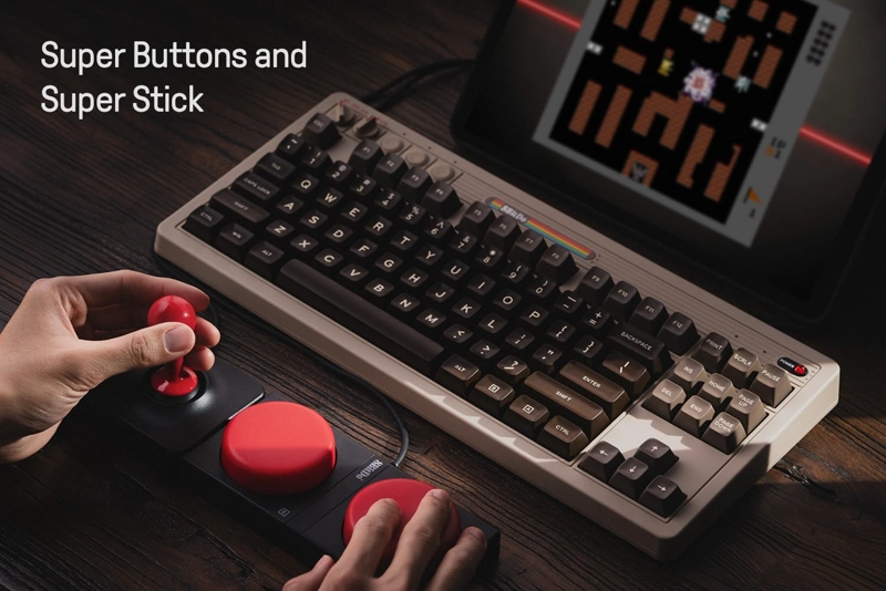 8BITDO TECLADO MECANICO RETRO DE 87 TECLAS PARA PC Y ANDROID - EDICION C64 - 4