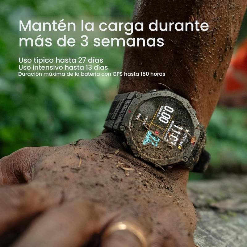 AMAZFIT T-REX 3, RELOJ INTELIGENTE, PANTALLA AMOLED DE 1.5 , GPS, IOS - 2