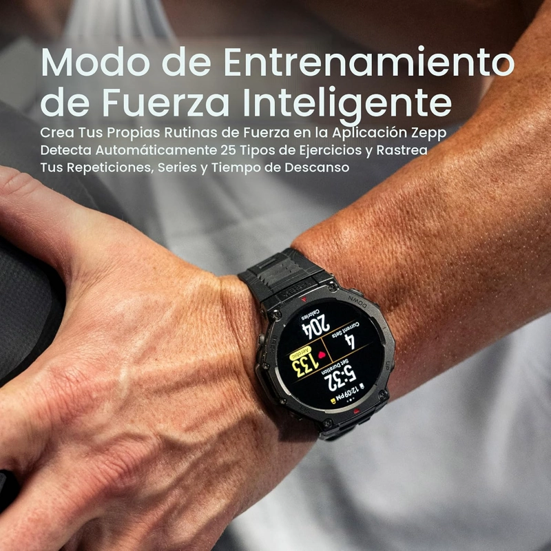 AMAZFIT T-REX 3, RELOJ INTELIGENTE, PANTALLA AMOLED DE 1.5 , GPS, IOS - 4