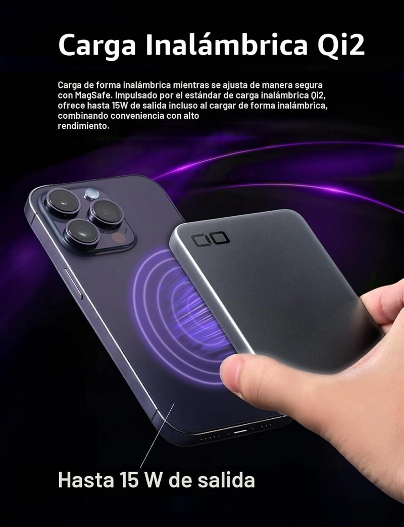 CIO SMARTCOBY SLIM II WIRELESS 2.0 SS5K 5000MAH POWER BANK PLATA - 5