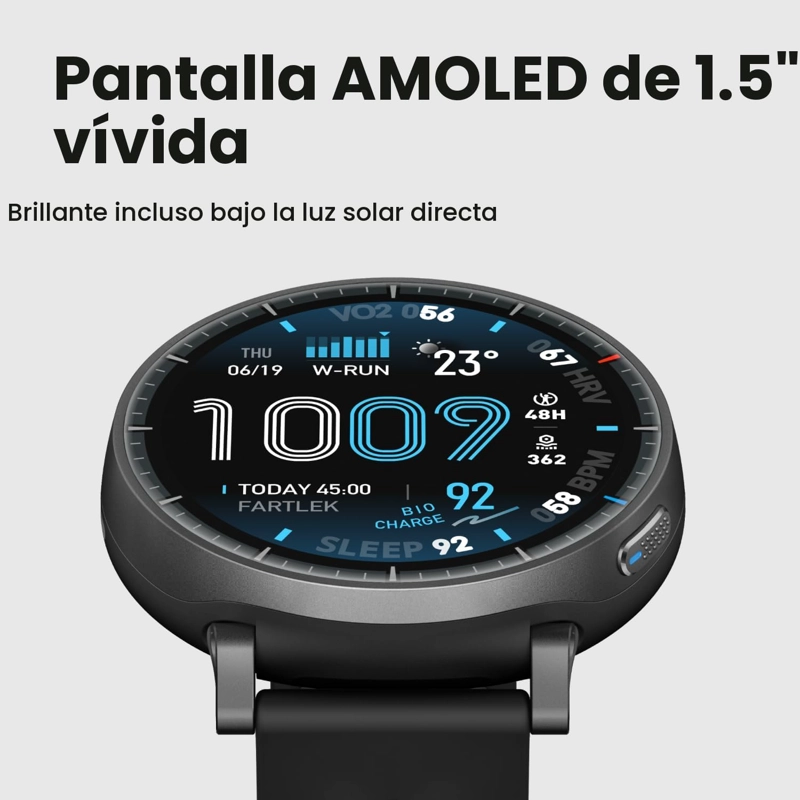 AMAZFIT RELOJ INTELIGENTE ACTIVE MAX, PANTALLA AMOLED DE 1.5 , GPS, IOS - 2