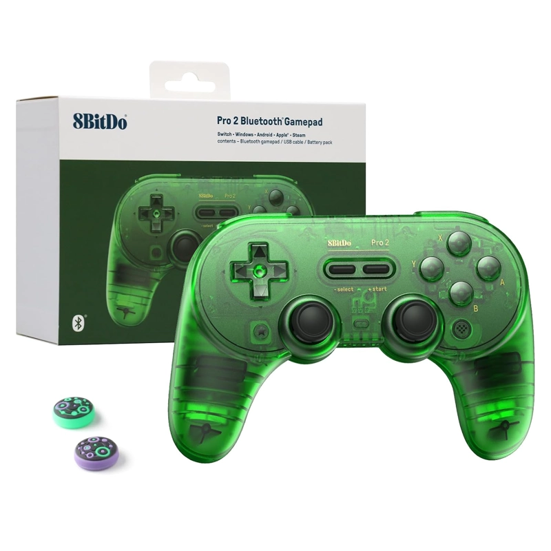 8BITDO PRO 2 CONTROLADOR INALAMBRICO BLUETOOTH ACTUALIZACION DE JOYSTICK DE EFECTO HALL - - 1