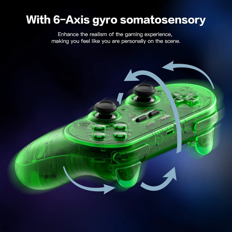 8BITDO PRO 2 CONTROLADOR INALAMBRICO BLUETOOTH ACTUALIZACION DE JOYSTICK DE EFECTO HALL - - 3