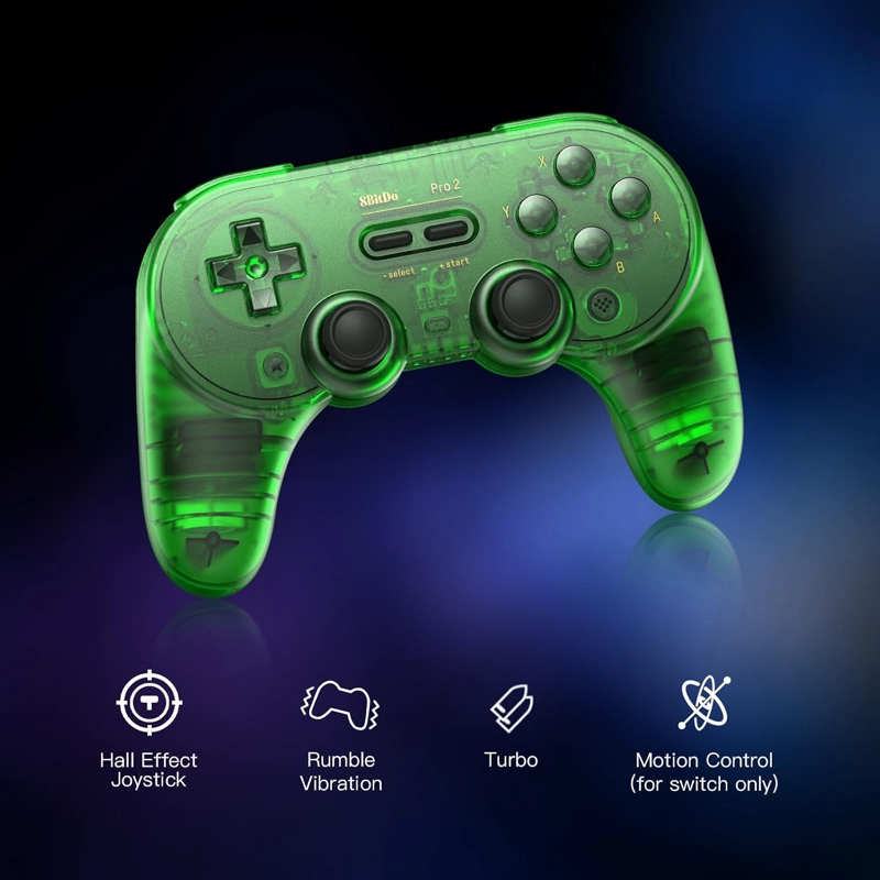8BITDO PRO 2 CONTROLADOR INALAMBRICO BLUETOOTH ACTUALIZACION DE JOYSTICK DE EFECTO HALL - - 5