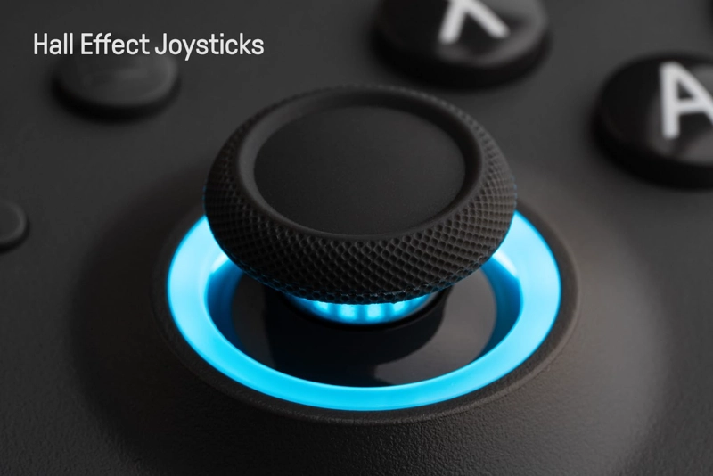 8BITDO ULTIMATE C HALL EFFECT JOYSTICKS/HALL TRIGGER WIRED CONTROLLER CON RGB LIGHTING FIRE RING, - 3