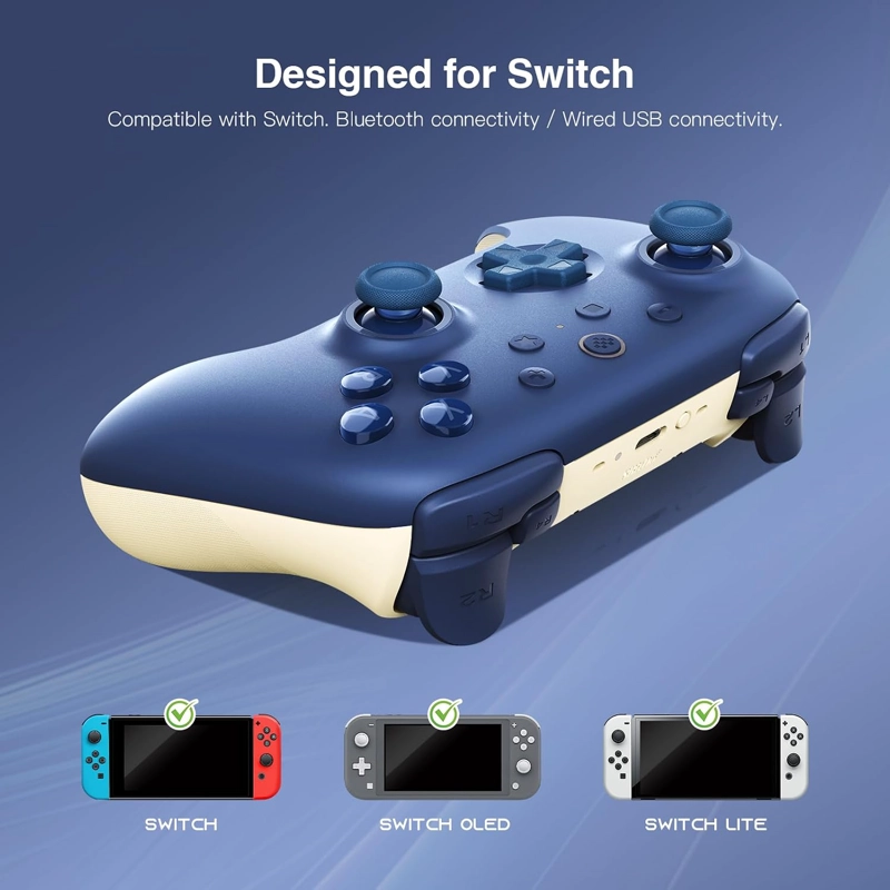 8BITDO ULTIMATE 2C BLUETOOTH CONTROLLER HALL EFFECT JOYSTICK UPDATE - PARA SWITCH/SWITCH 2, - 4