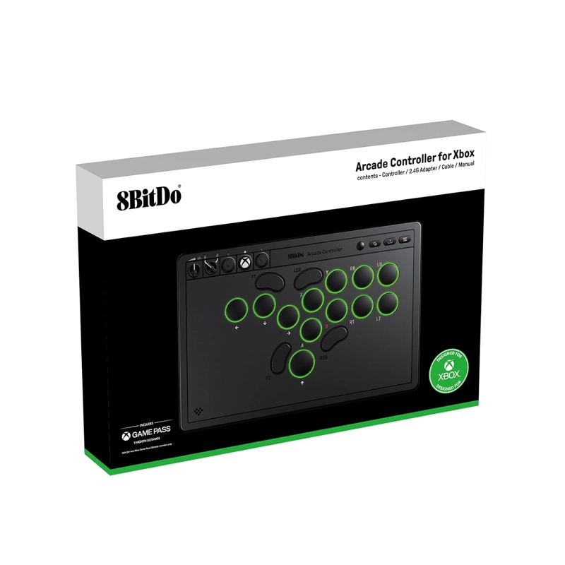 8BITDO ALL-BUTTON ARCADE CONTROLLER PARA XBOX SERIES X S, XBOX ONE & PC, 2.4G INALAMBRICO, - 5