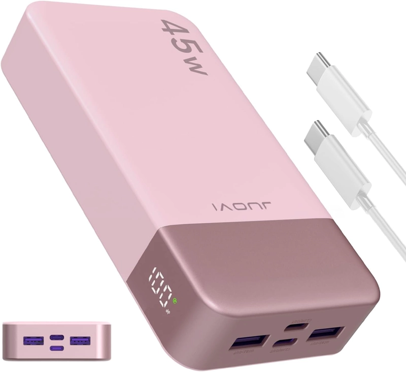 JUOVI BANCO DE ENERGIA DE CARGA RAPIDA, 20000MAH 45W CARGADOR PORTATIL, CARGA SUPER RAPIDA SAMSUNG - 1