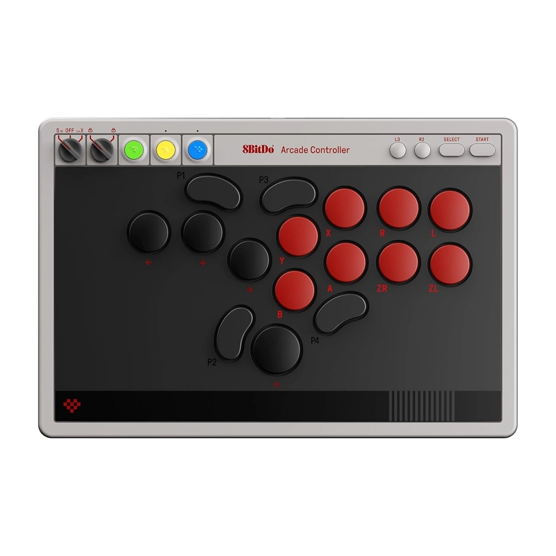8BITDO ALL-BUTTON ARCADE CONTROLLER PARA SWITCH/SWITCH 2 & WINDOWS BLUETOOTH, 2.4G, WIRED - 1