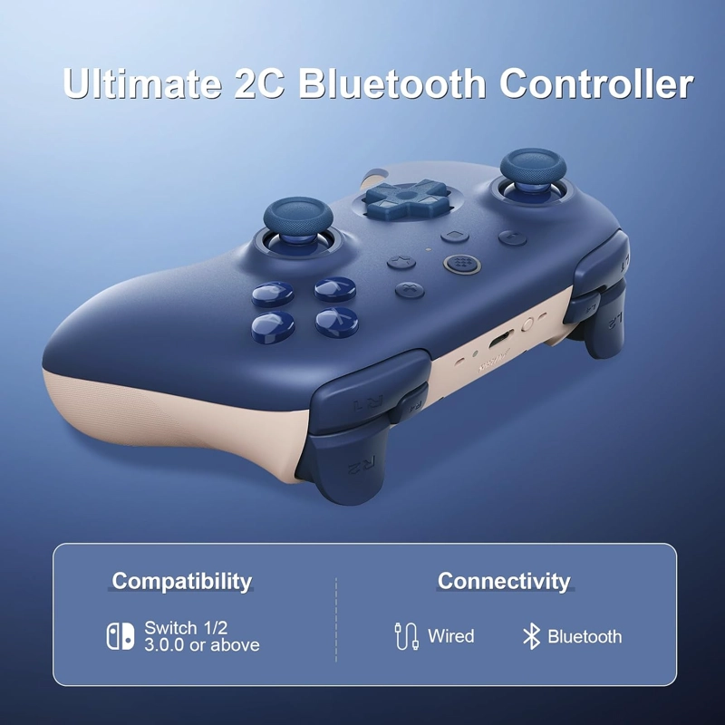 8BITDO ULTIMATE 2C BLUETOOTH CONTROLLER PARA SWITCH 2, SWITCH, SWITCH CONTROLLER CON 6-AXIS MOTION - 2