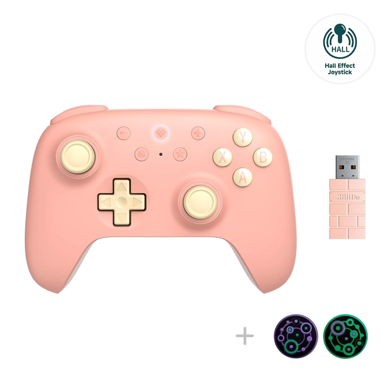 8BITDO ULTIMATE 2C HALL EFFECT JOYSTICKS Y HALL TRIGGERS INALAMBRICO CONTROLLER PARA WINDOWS PC - 1