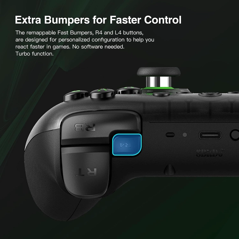 8BITDO ULTIMATE 2C INALAMBRICO CONTROLLER PARA WINDOWS PC Y ANDROID, CON 1000HZ POLLING RATE, HALL - 3