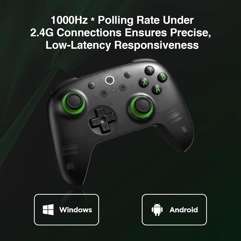 8BITDO ULTIMATE 2C INALAMBRICO CONTROLLER PARA WINDOWS PC Y ANDROID, CON 1000HZ POLLING RATE, HALL - 4