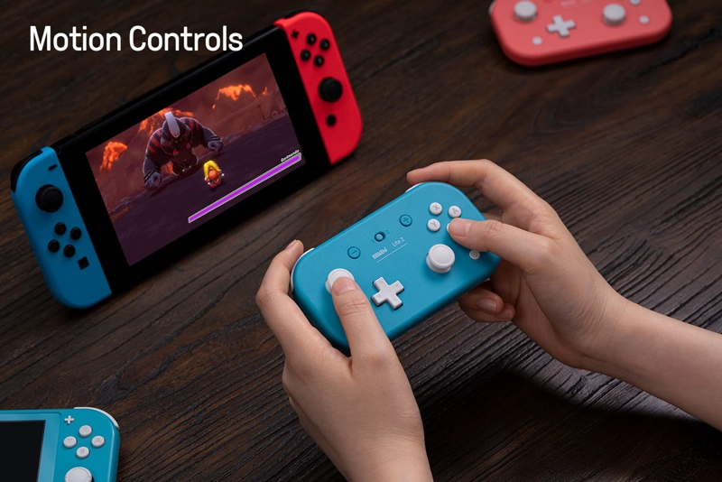 8BITDO LITE 2 BLUETOOTH CONTROLLER CON MOTION CONTROLS, LINEAR MOTORS VIBRATION, JOYSTICKS, - 4
