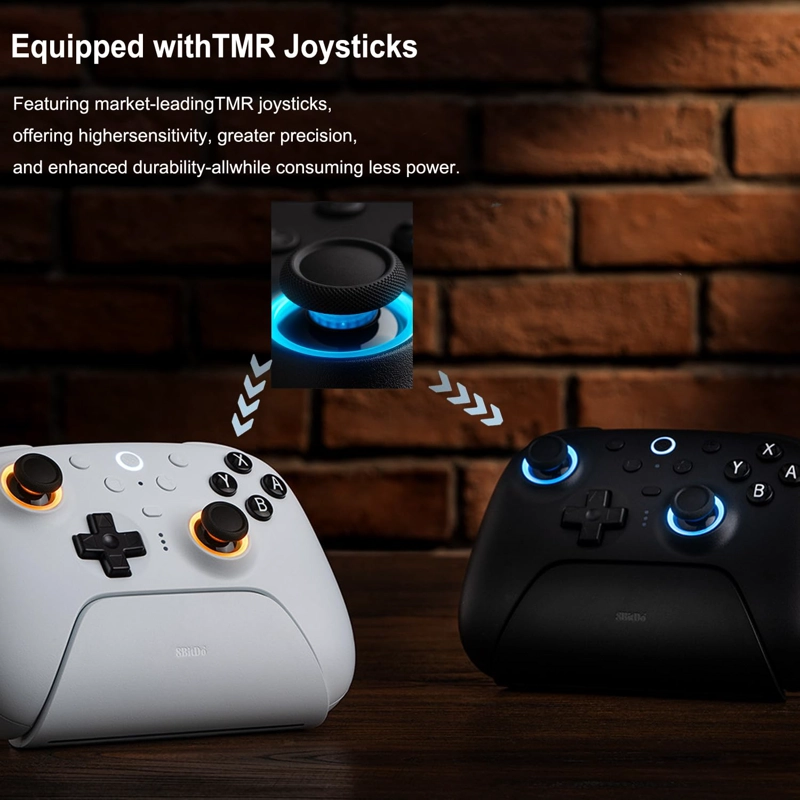 8BITDO ULTIMATE 2 CONTROLADOR BLUETOOTH CON JOYSTICKS TMR PARA SWITCH, PC CON WINDOWS, CONTROLADOR - 2