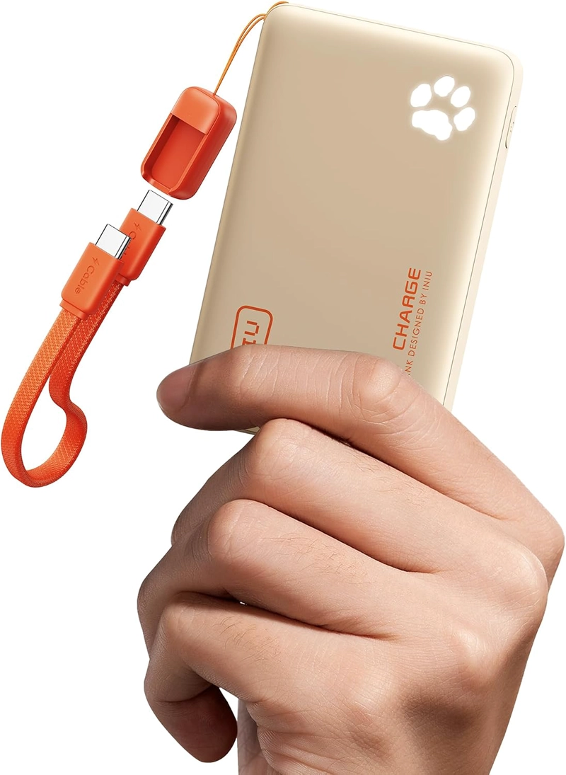 INIU CARGADOR PORTATIL, BATERIA EXTERNA ULTRA DELGADA DE 10000 MAH 45W PD, PAQUETE DE BATERIA MINI - 1