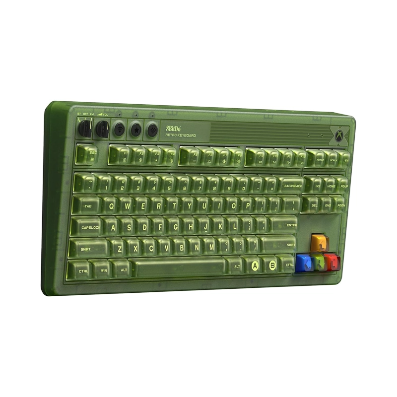 8BITDO RETRO 87 MECHANICAL TECLADO MECANICO CON RGB BACKLIGHT, BLUETOOTH/2.4G/USB-C INTERCAMBIABLE - 2