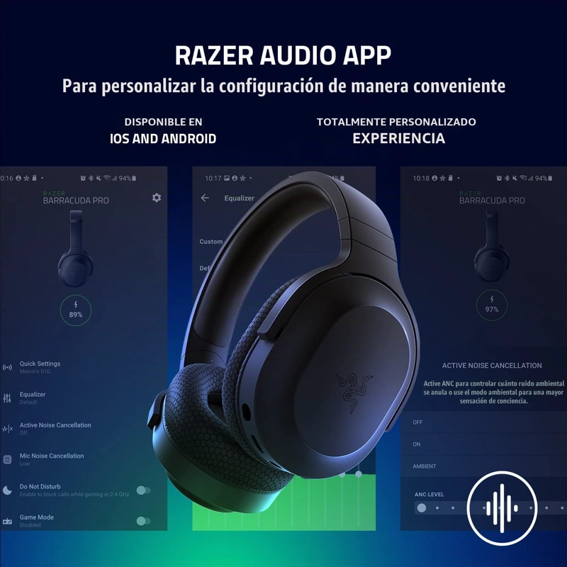 RAZER BARRACUDA X AURICULARES INALAMBRICOS PARA JUEGOS Y MOVILES, COLOR - 6
