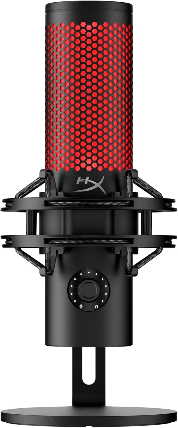 HYPERX QUADCAST 2 - MICROFONO USB PARA JUEGOS, TRANSMISION Y PODCASTING, CON CONTROLES INTEGRADOS, - 1