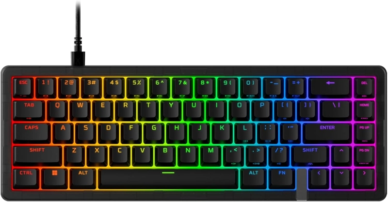 HYPERX ORIGINS 2 PRO 65, TECLADO PARA JUEGOS, PC, INTERRUPTORES LINEALES MAGNE TICOS, DISPARADOR - 1