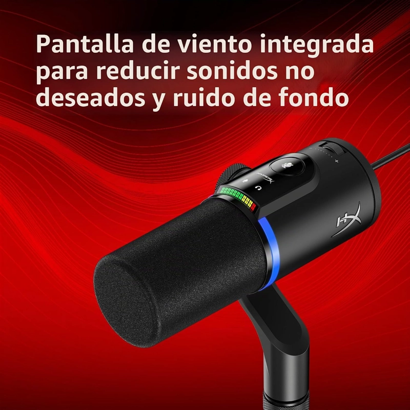HYPERX FLIPCAST MICROFONO STREAMING XLR/USB DINAMICO PARA PC, MACOS, PLAYSTATION, NINTENDO SWITCH, - 6