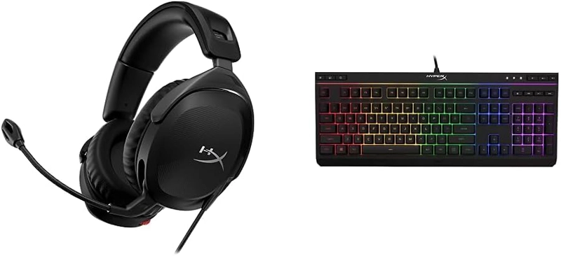 HYPERX CLOUD STINGER 2 AURICULARES PARA JUEGOS TECLADO DE MEMBRANA RGB DE NUCLEO DE ALEACION - 1