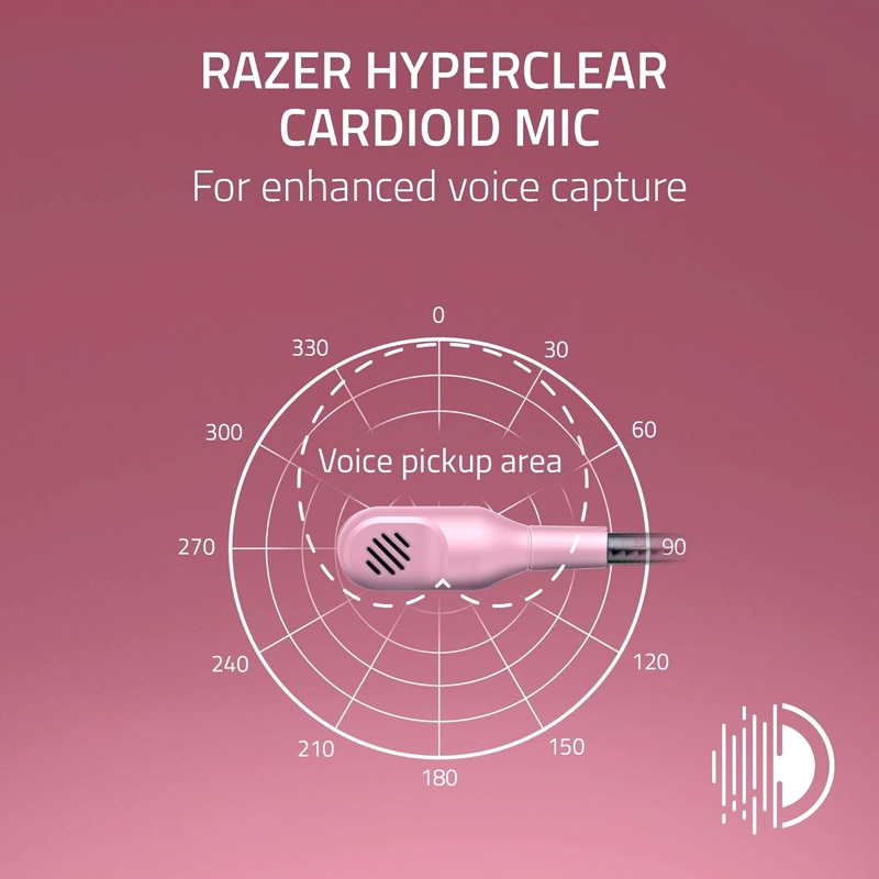 RAZER BLACKSHARK V2 X AURICULARES CON CABLE PARA JUEGOS PARA XBOX, ROSA - 3