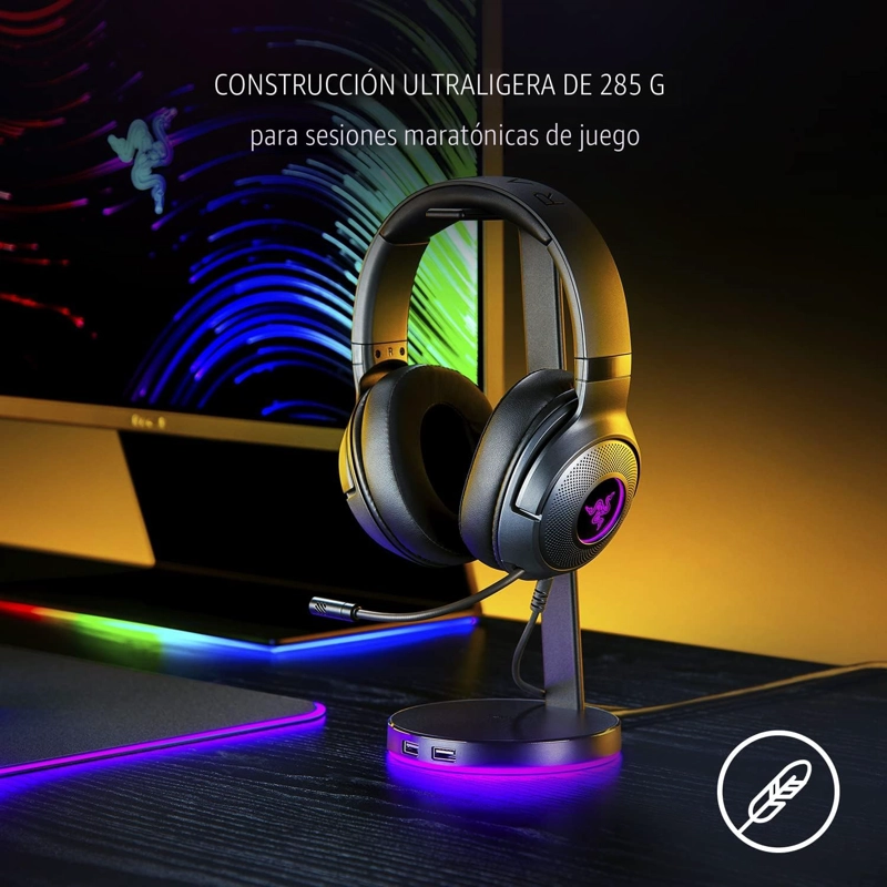RAZER KRAKEN V3 X AURICULARES USB CON CABLE PARA JUEGOS, LIGEROS, COLOR - 2