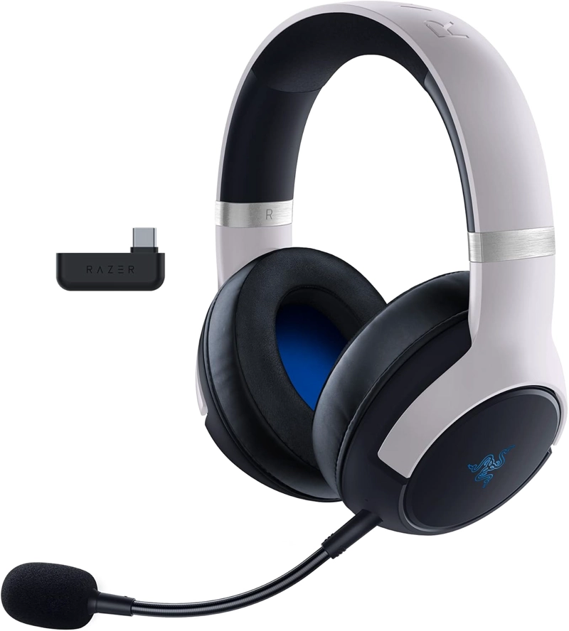 RAZER KAIRA PRO DUAL INALAMBRICO PARA JUEGOS GAMER HEADSET W/HAPTICS PARA PLAYSTATION 5 / PS5, PC, - 1