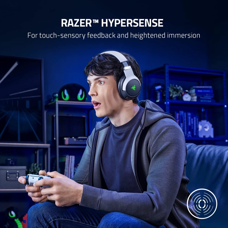 RAZER KAIRA PRO DUAL INALAMBRICO PARA JUEGOS GAMER HEADSET W/HAPTICS PARA PLAYSTATION 5 / PS5, PC, - 3