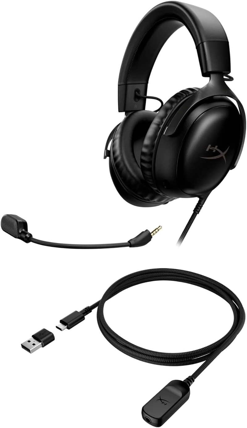 HYPERX CLOUD III - AURICULARES CON CABLE PARA JUEGOS, BOCINAS EN ANGULO 2 PULGADAS 53 MM , DTS, - 4