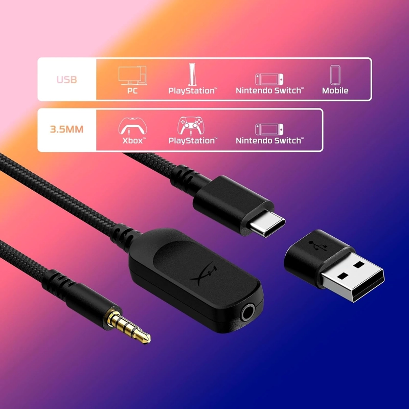 HYPERX CLOUD III - AURICULARES CON CABLE PARA JUEGOS, BOCINAS EN ANGULO 2 PULGADAS 53 MM , DTS, - 5