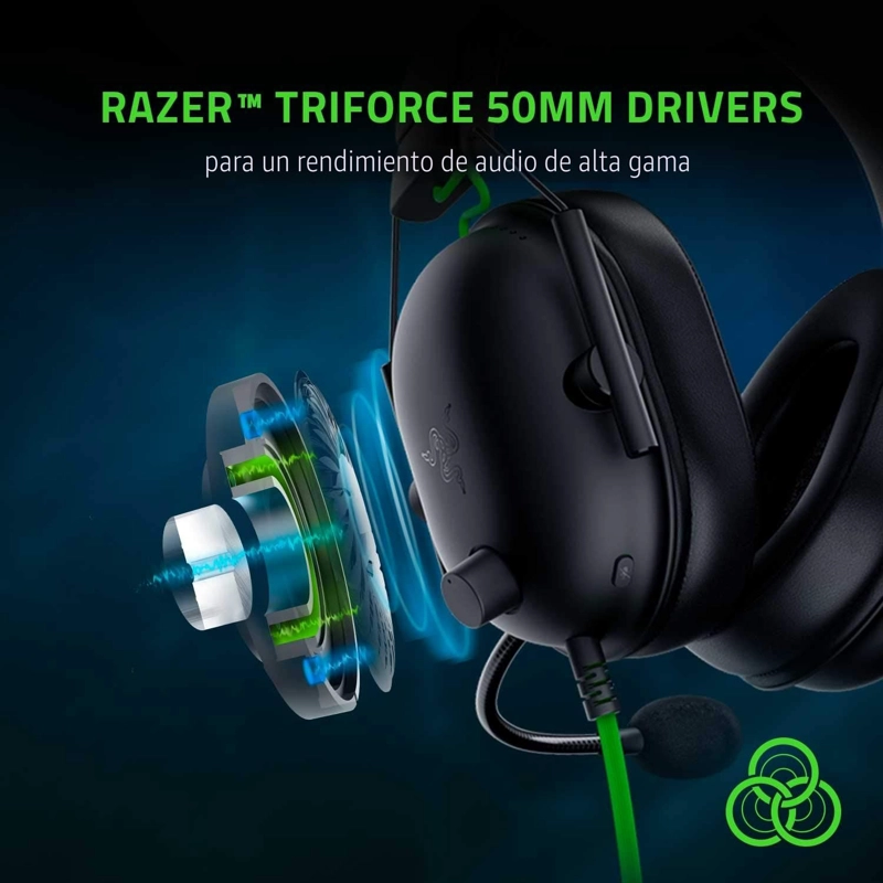RAZER BLACKSHARK V2 X AURICULARES PARA JUEGOS: SONIDO ENVOLVENTE ESPACIAL THX 7.1 - CONTROLADORES - 3