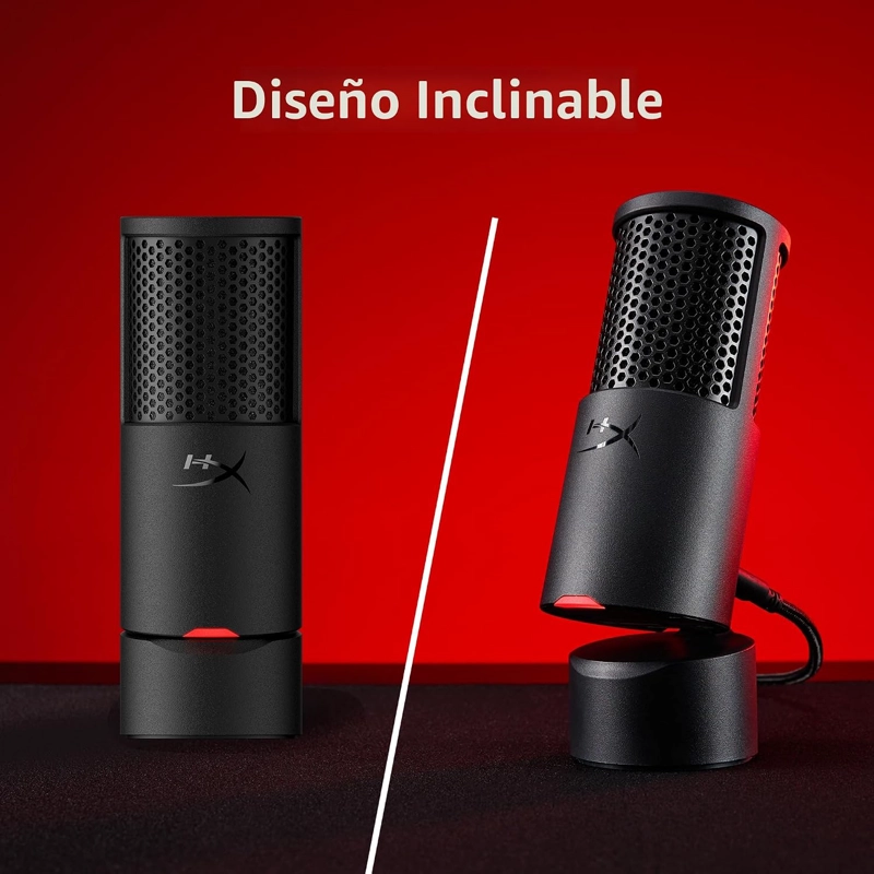 HYPERX SOLOCAST 2 - MICROFONO CONDENSADOR USB PARA JUEGOS PARA PC, USB-C A USB-A, FILTRO POP - 5