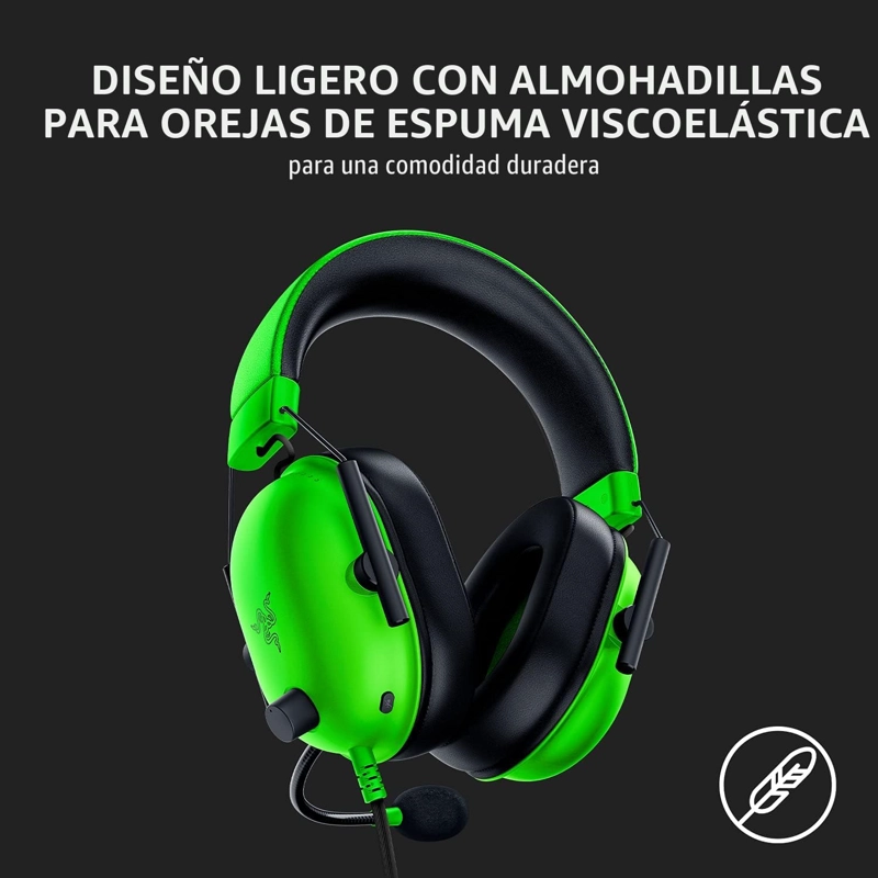 RAZER BLACKSHARK V2 X AURICULARES PARA JUEGOS, CONECTOR DE AUDIO DE 0.1 IN - 6