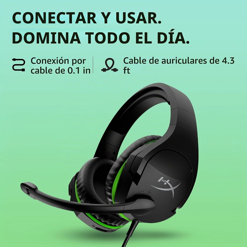 HYPERX CLOUDX STINGER CORE - CON LICENCIA OFICIAL PARA XBOX, AURICULARES PARA JUEGOS CON CONTROL - 2