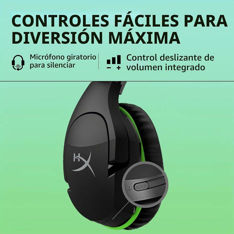 HYPERX CLOUDX STINGER CORE - CON LICENCIA OFICIAL PARA XBOX, AURICULARES PARA JUEGOS CON CONTROL - 4
