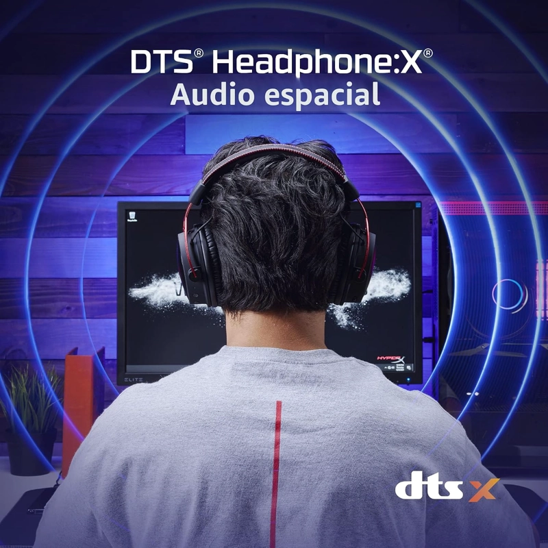 HYPERX CLOUD ALPHA INALAMBRICO - AURICULARES PARA JUEGOS PARA PC, BATERIA - 3