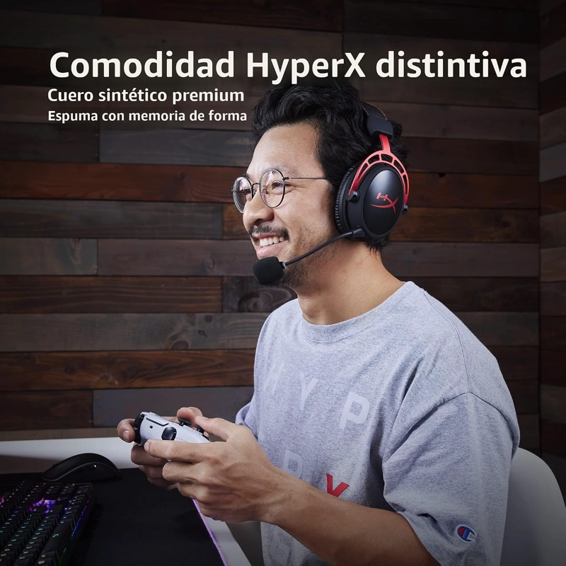 HYPERX CLOUD ALPHA INALAMBRICO - AURICULARES PARA JUEGOS PARA PC, BATERIA - 5