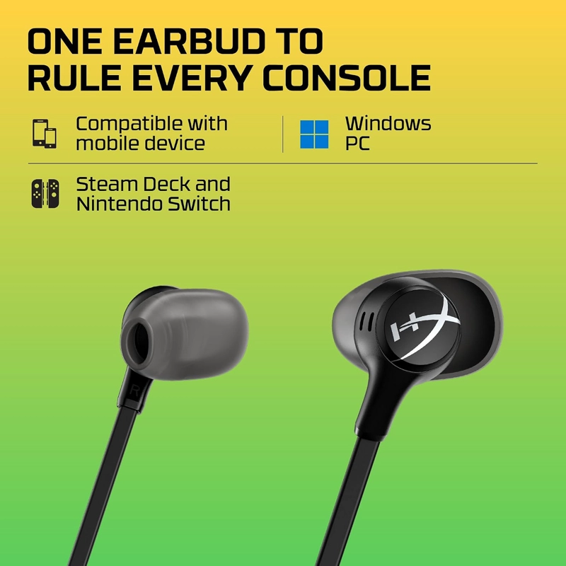 HYPERX CLOUD EARBUDS II CONTROLADORES DE 14MM, CUATRO ALMOHADILLAS, ESTUCHE DE TRANSPORTE - 5