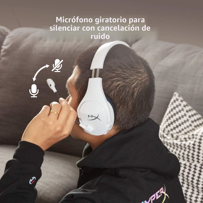 HYPERX HHSS1C-KB-WT/G CLOUD STINGER CORE - AURICULARES INALAMBRICOS PARA JUEGOS, PARA PS4, PS5, PC, - 6