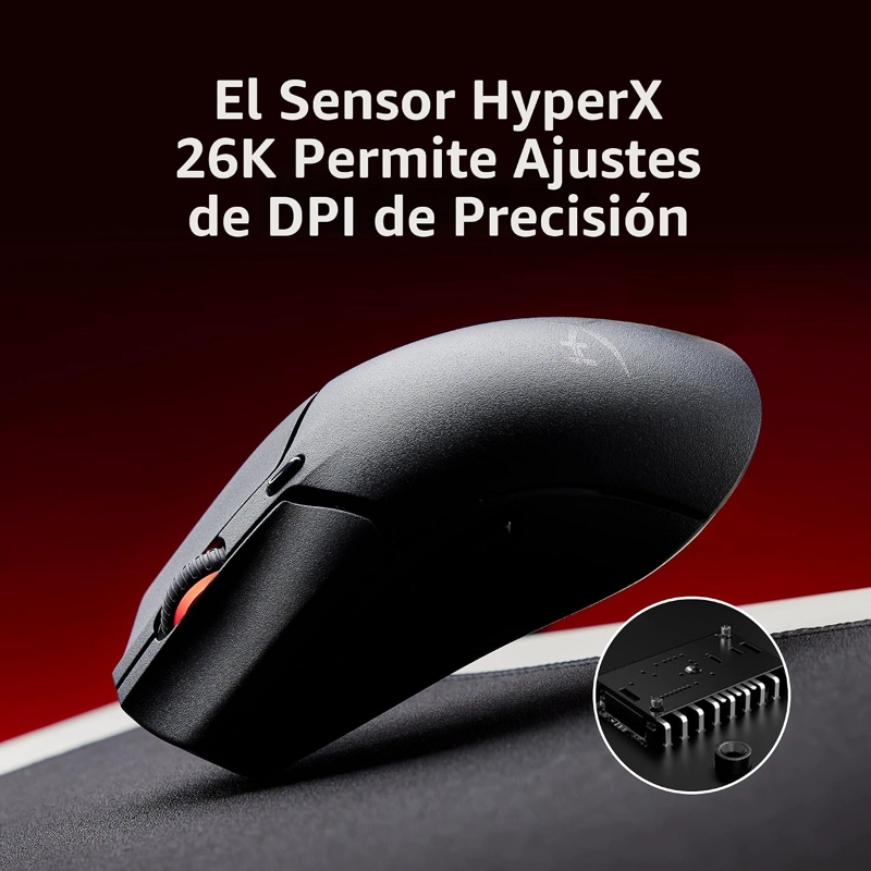 HYPERX PULSEFIRE HASTE 2 MINI - RATON INALAMBRICO PARA JUEGOS PARA PC COMPACTO Y LIGERO BLUETOOTH - 4