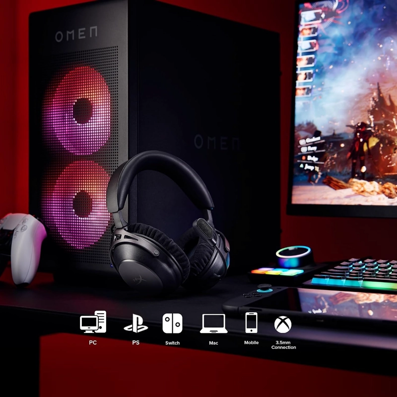 HYPERX CLOUD ALPHA 2 INALAMBRICO PARA JUEGOS GAMER HEADSET CON 53MM DUAL-CHAMBER DRIVERS Y UP TO - 6