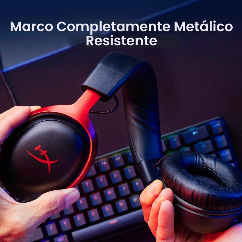 HYPERX CLOUD III AURICULARES CON CABLE PARA JUEGOS, PC, PS5, XBOX SERIES X S, CONTROLADORES - 5