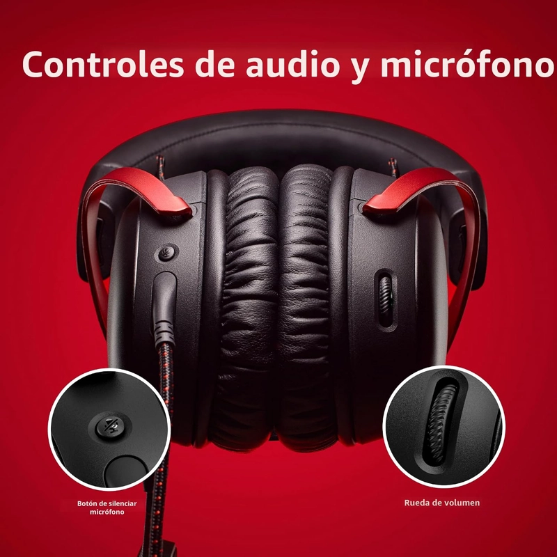 HYPERX CLOUD III AURICULARES CON CABLE PARA JUEGOS, PC, PS5, XBOX SERIES X S, CONTROLADORES - 6
