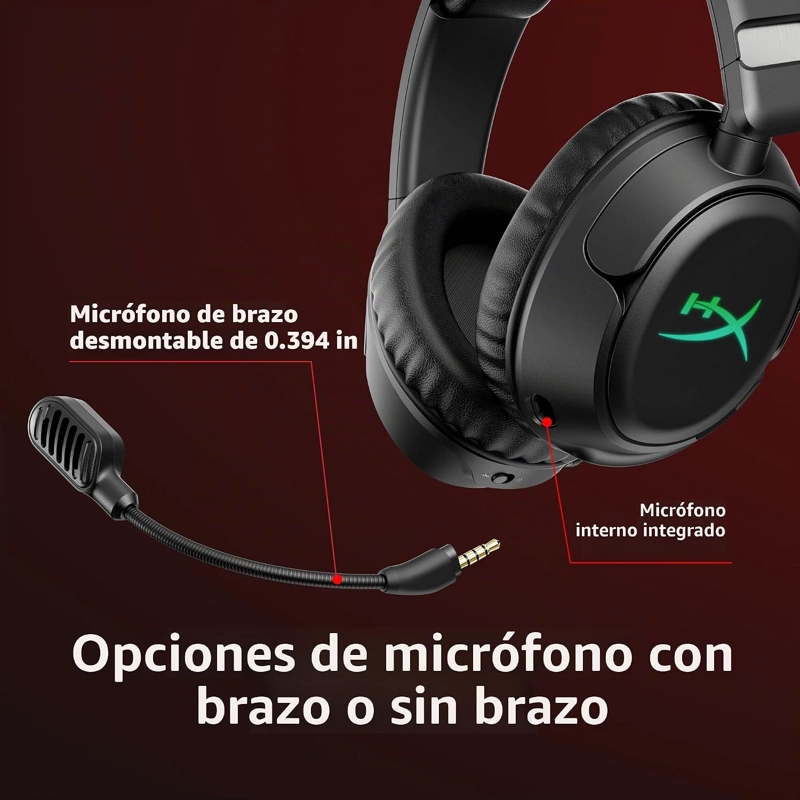 HYPERX CLOUDX FLIGHT 2 - INALAMBRICO PARA JUEGOS GAMER HEADSET BLACK - XBOX - 5
