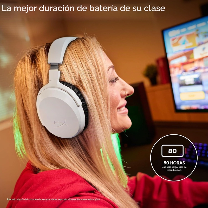 HYPERX CLOUD STINGER 3 - AURICULARES INALAMBRICOS PARA JUEGOS PARA PC, HYPERX SIGNATURE COMFORT, - 2