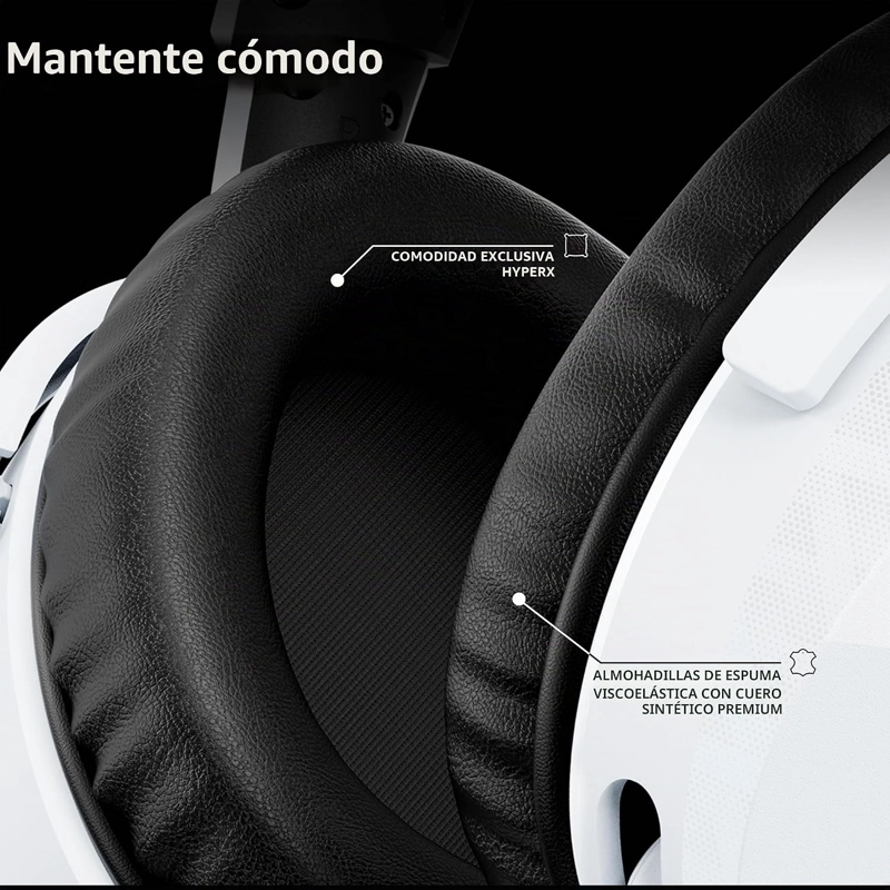 HYPERX CLOUD STINGER 3 - AURICULARES INALAMBRICOS PARA JUEGOS PARA PC, HYPERX SIGNATURE COMFORT, - 4